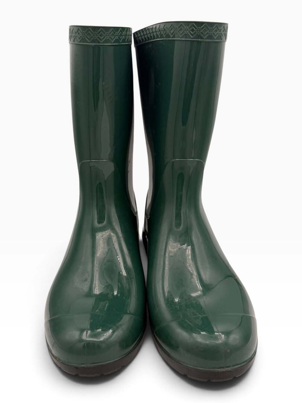 UGG Sienna Waterproof Rubber Rain Boots Pine Green Size Women's - Picture 9 of 11